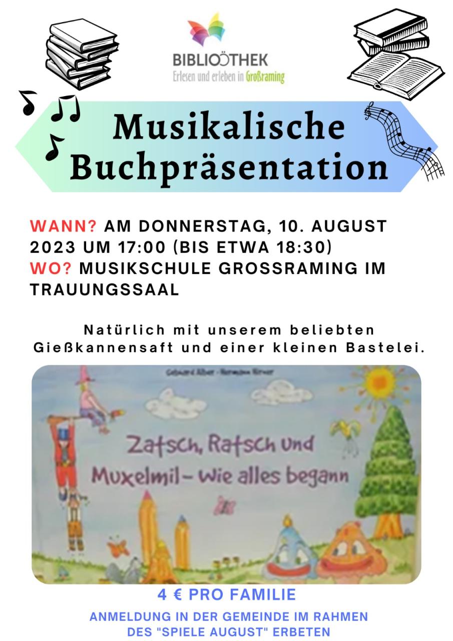 Musikalische Buchpräsentation ÖB Großraming